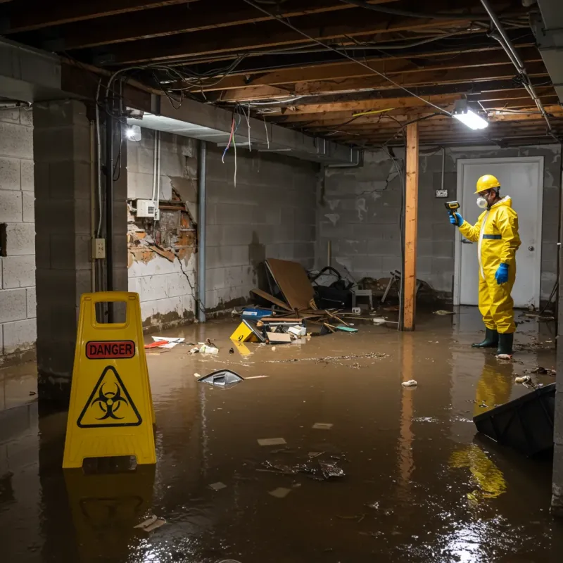 Flooded Basement Electrical Hazard in Reform, AL Property